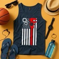 Machinist Flag Tools CNC Machine Operator Machining Tank Top thumb 4