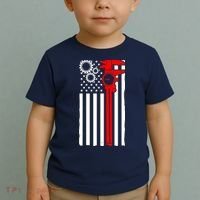 Machinist Flag Tools CNC Machine Operator Machining Toddler T-Shirt thumb 2