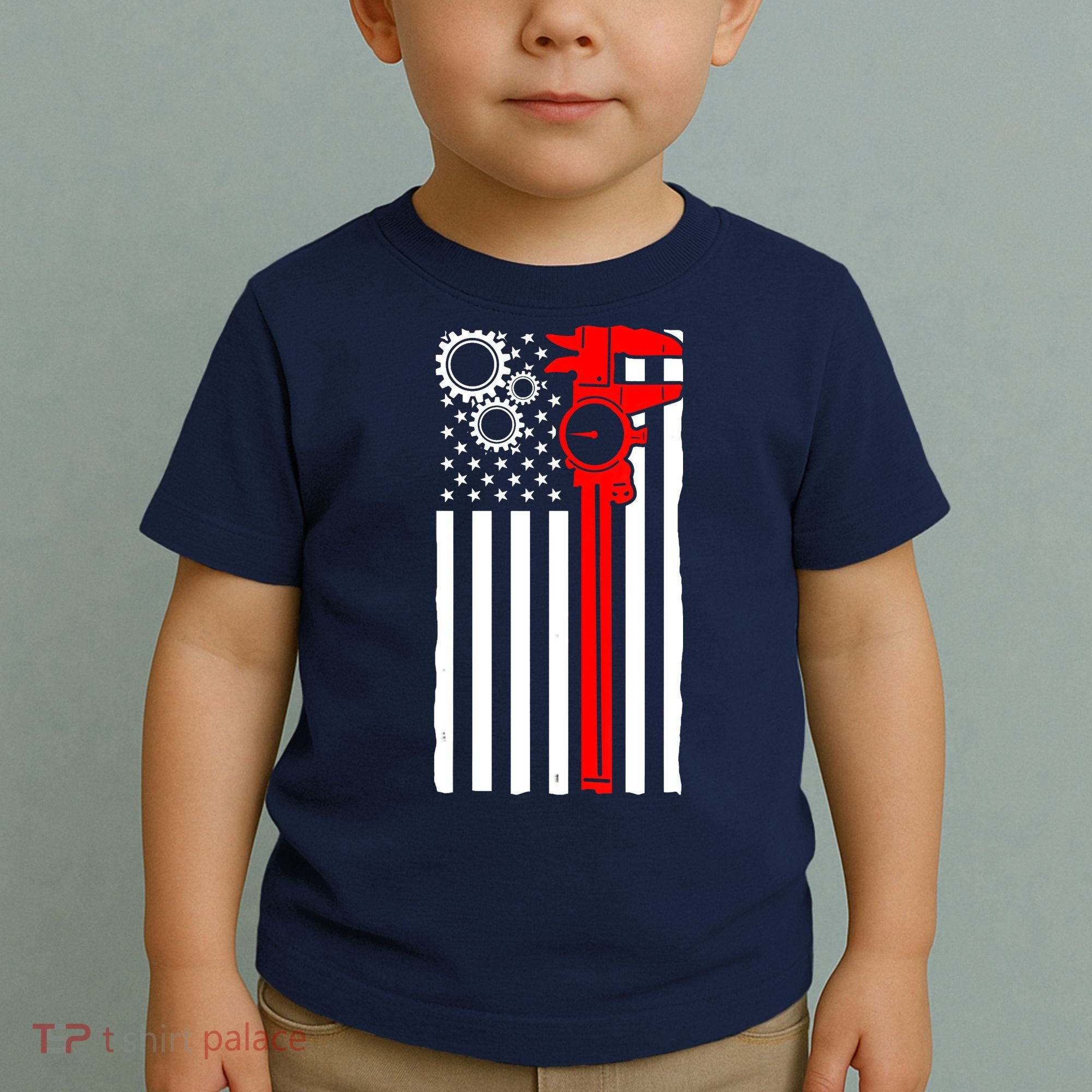 Machinist Flag Tools CNC Machine Operator Machining Toddler T-Shirt