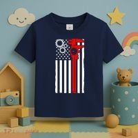 Machinist Flag Tools CNC Machine Operator Machining Toddler T-Shirt thumb 3