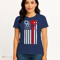 Machinist Flag Tools CNC Machine Operator Machining Women's T-Shirt thumb 4