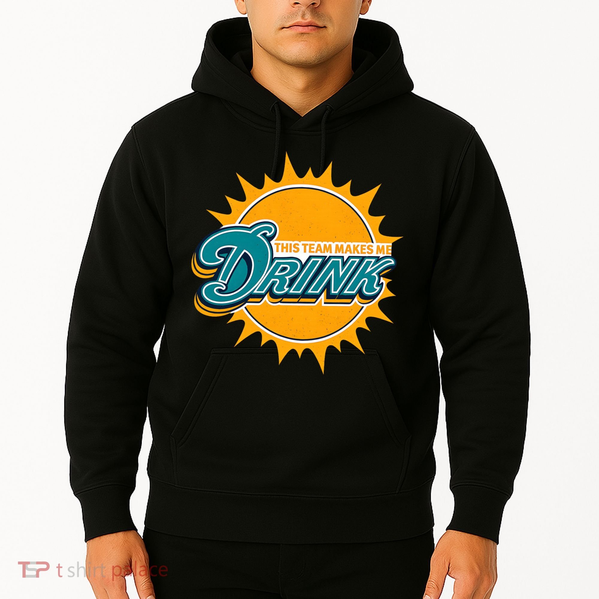 Miami Football This Team Make Me Drink Funny Hoodie