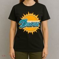 Miami Football This Team Make Me Drink Funny T-Shirt thumb 4
