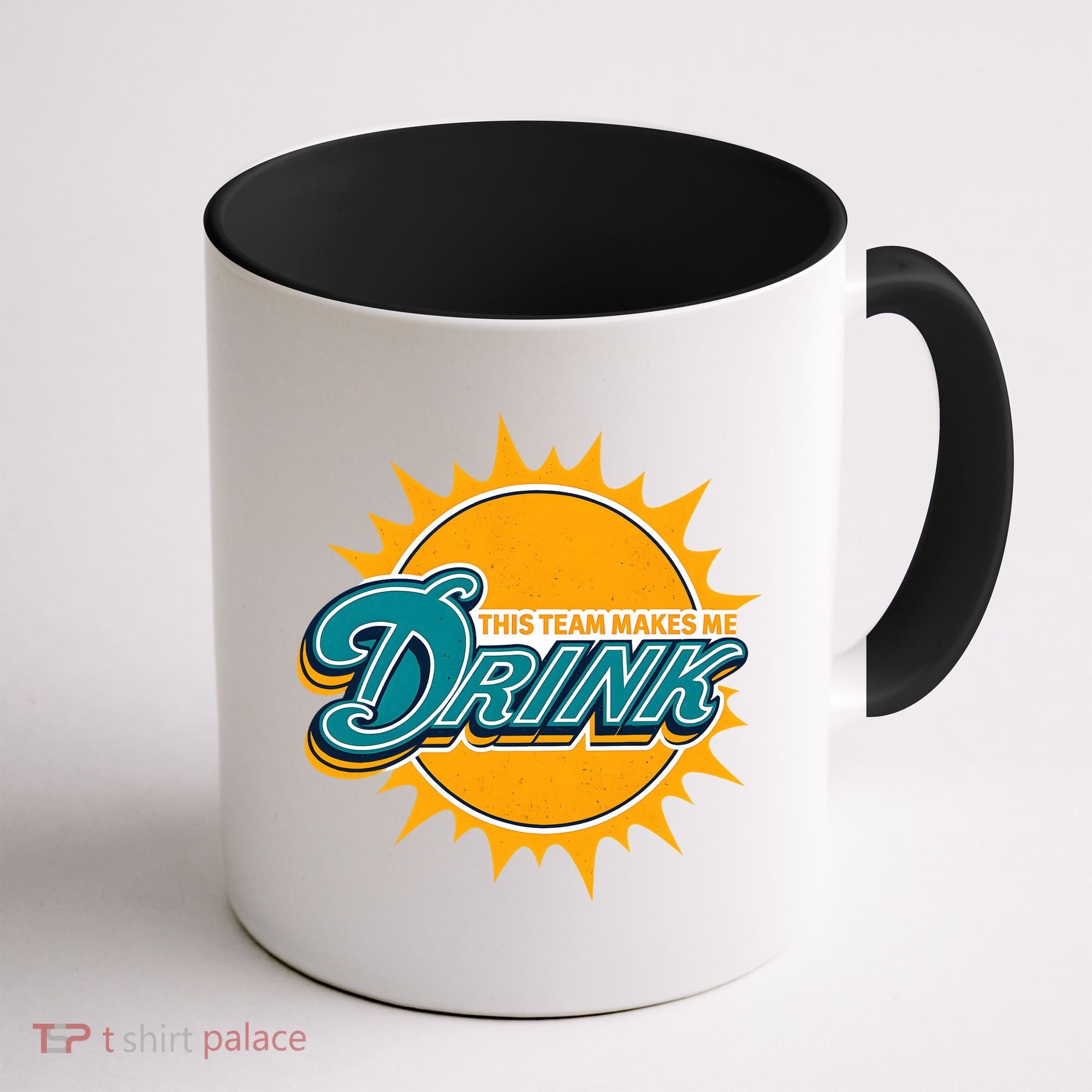 Miami Football This Team Make Me Drink Funny Coffee Mug