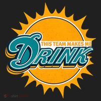 Miami Football This Team Make Me Drink Funny Beanie thumb 2