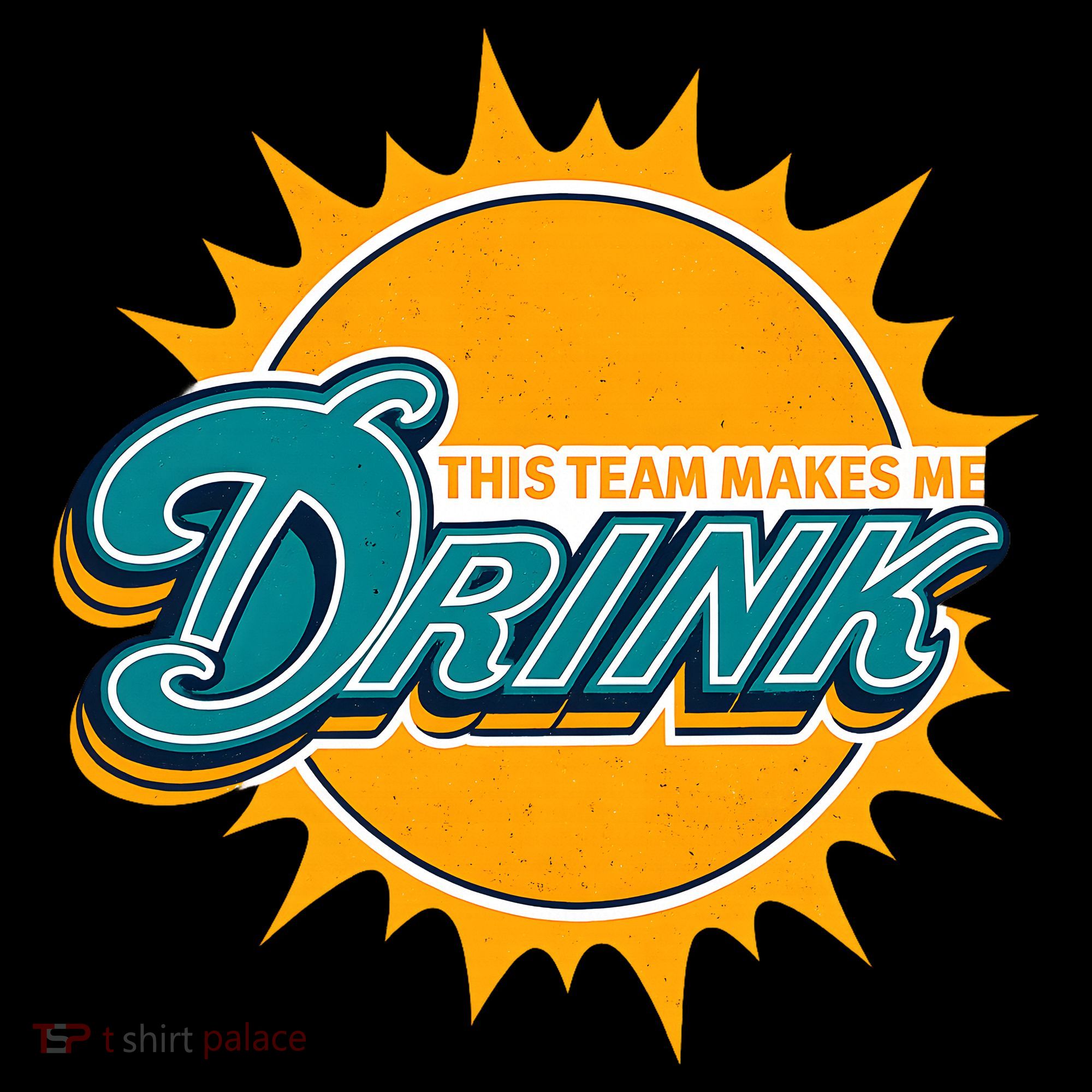 Miami Football This Team Make Me Drink Funny Women's Hoodie