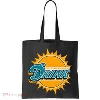 Miami Football This Team Make Me Drink Funny Tote Bag thumb 0