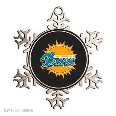 Miami Football This Team Make Me Drink Funny Ornament