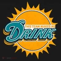 Miami Football This Team Make Me Drink Funny Ornament thumb 1