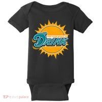 Miami Football This Team Make Me Drink Funny Baby Bodysuit thumb 0