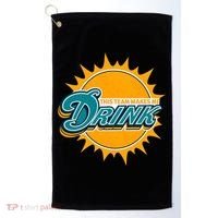 Miami Football This Team Make Me Drink Funny Golf Towel thumb 0