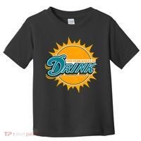 Miami Football This Team Make Me Drink Funny Toddler T-Shirt thumb 0
