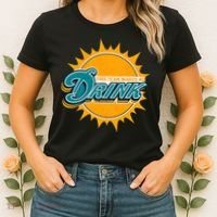 Miami Football This Team Make Me Drink Funny Women's T-Shirt thumb 2