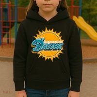 Miami Football This Team Make Me Drink Funny Kids Hoodie thumb 3