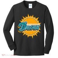 Miami Football This Team Make Me Drink Funny Kids Long Sleeve Shirt thumb 0
