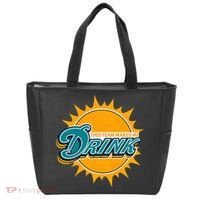 Miami Football This Team Make Me Drink Funny Tote Bag thumb 0