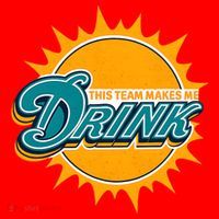 Miami Football This Team Make Me Drink Funny Santa Hat thumb 1