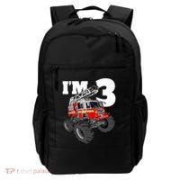 Monster Fire Truck 3rd Birthday Boy 3 Firefighter Backpack thumb 0