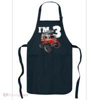 Monster Fire Truck 3rd Birthday Boy 3 Firefighter Apron thumb 0