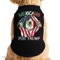 Mexicans For Trump 2024 Mexico Usa Friendship Flag Doggie Tank thumb 0
