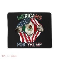 Mexicans For Trump 2024 Mexico Usa Friendship Flag Mousepad thumb 0