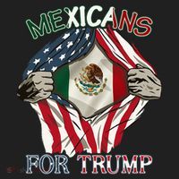 Mexicans For Trump 2024 Mexico Usa Friendship Flag Hat thumb 2