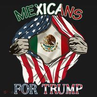 Mexicans For Trump 2024 Mexico Usa Friendship Flag Kids Sweatshirt thumb 2