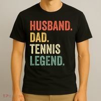 Mens Funny Tennis Player Husband Dad Tennis Legend Vintage TShirt T-Shirt thumb 3