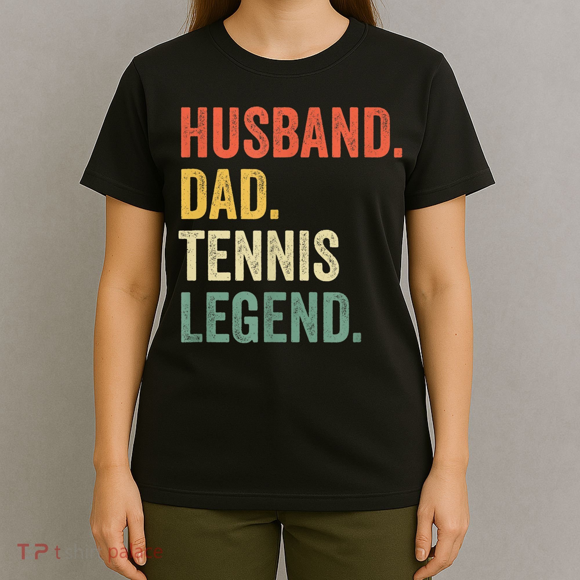 Mens Funny Tennis Player Husband Dad Tennis Legend Vintage TShirt T-Shirt
