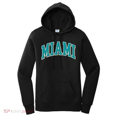 Miami Florida Throwback Design Print Classic Women's Hoodie