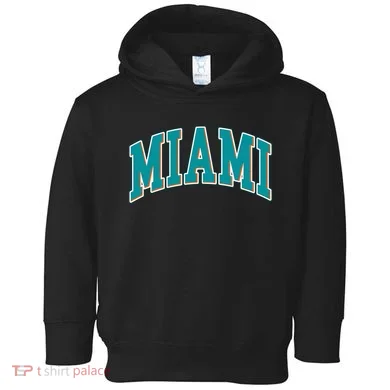 Miami Florida Throwback Design Print Classic Toddler Hoodie
