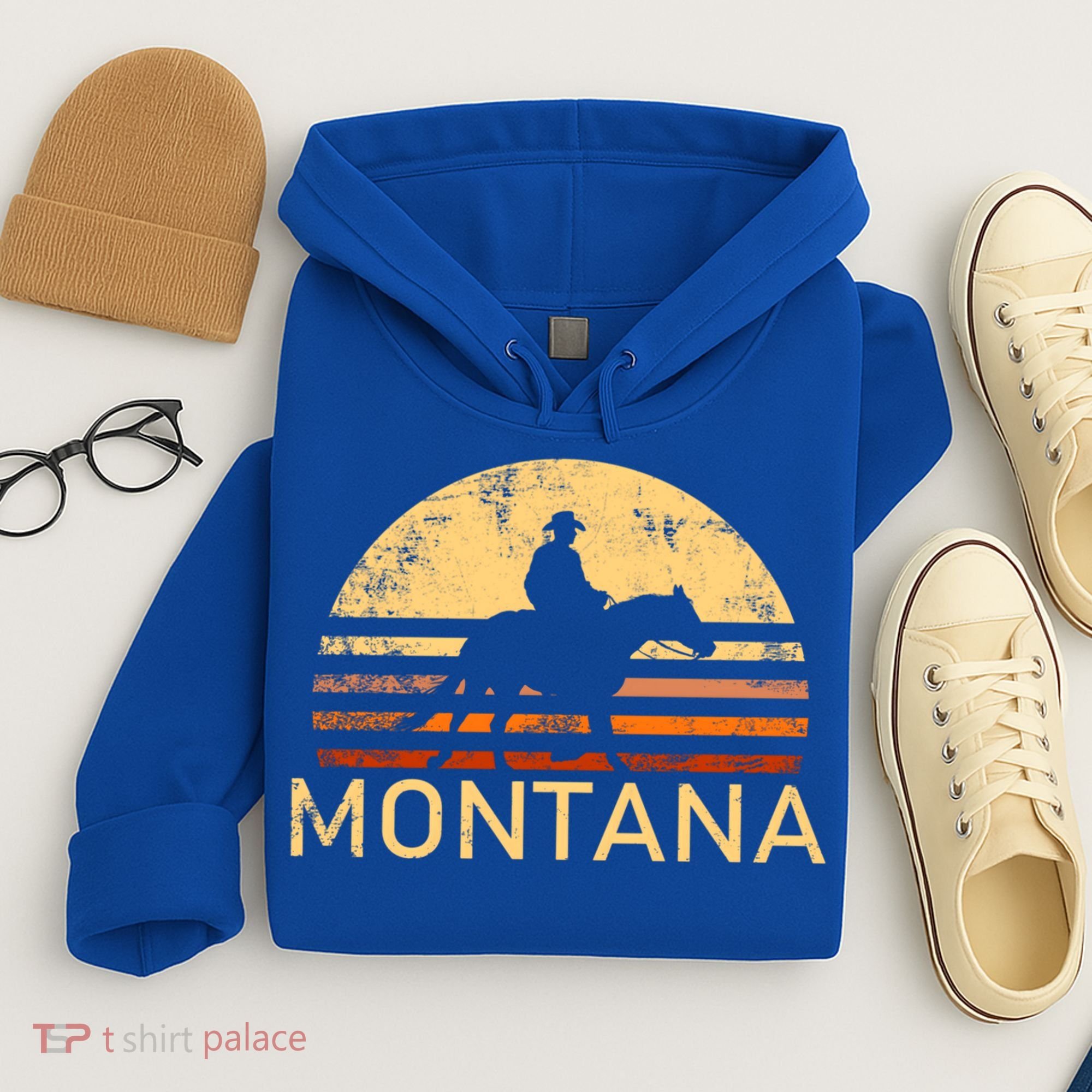 Montana For The Cow Cow Horse Lover Rancher Farmer Gift Hoodie