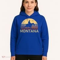Montana For The Cow Cow Horse Lover Rancher Farmer Gift Hoodie thumb 5