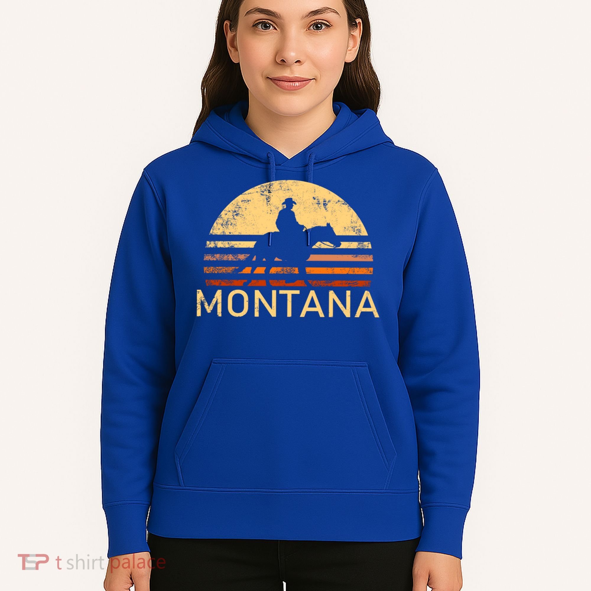 Montana For The Cow Cow Horse Lover Rancher Farmer Gift Hoodie