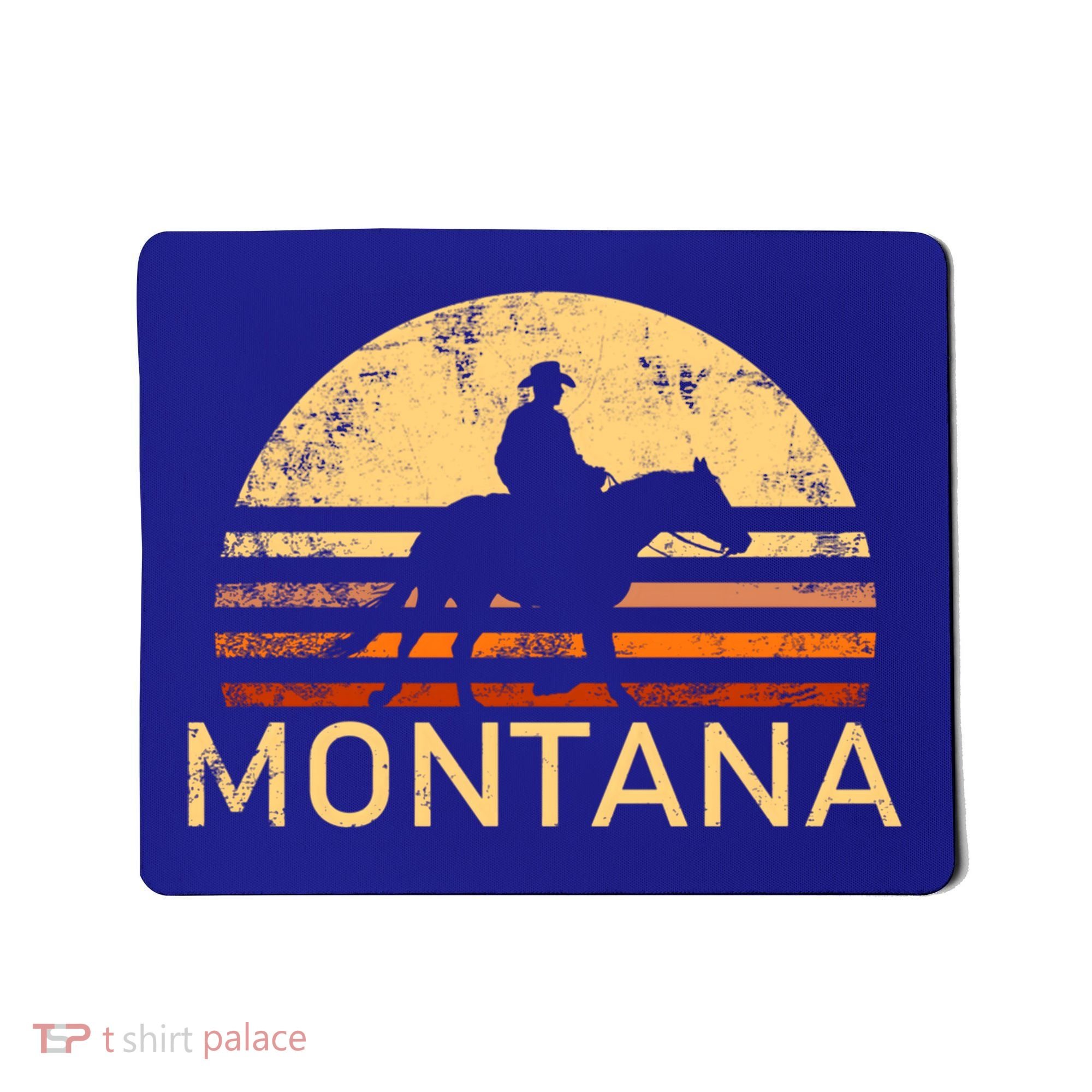 Montana For The Cow Cow Horse Lover Rancher Farmer Gift Mousepad