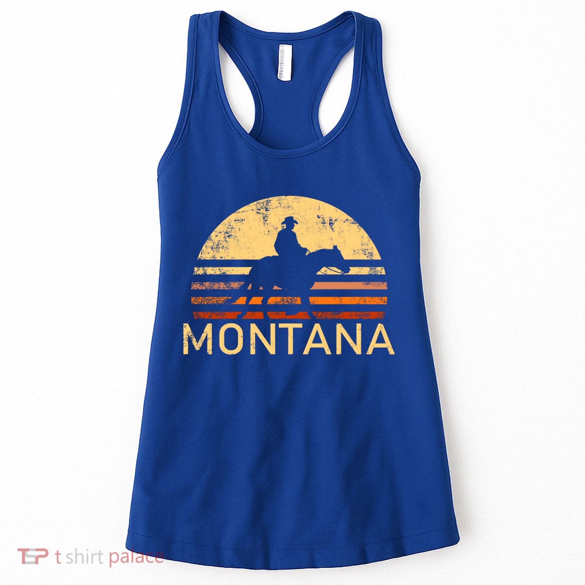 Montana For The Cow Cow Horse Lover Rancher Farmer Gift Women's Tank Top