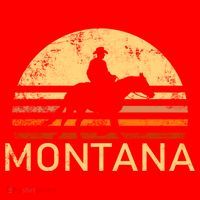 Montana For The Cow Cow Horse Lover Rancher Farmer Gift Santa Hat thumb 1