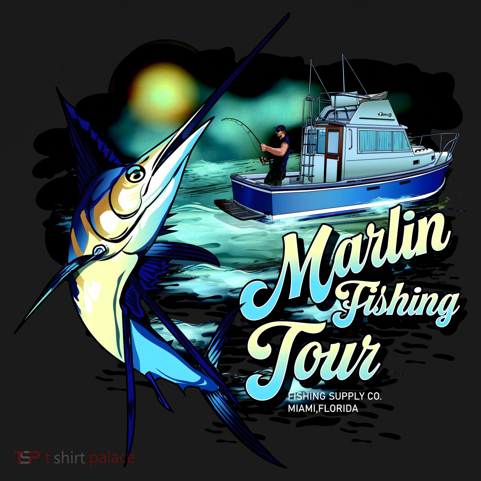 Marlin Fishing Tour Tote Bag