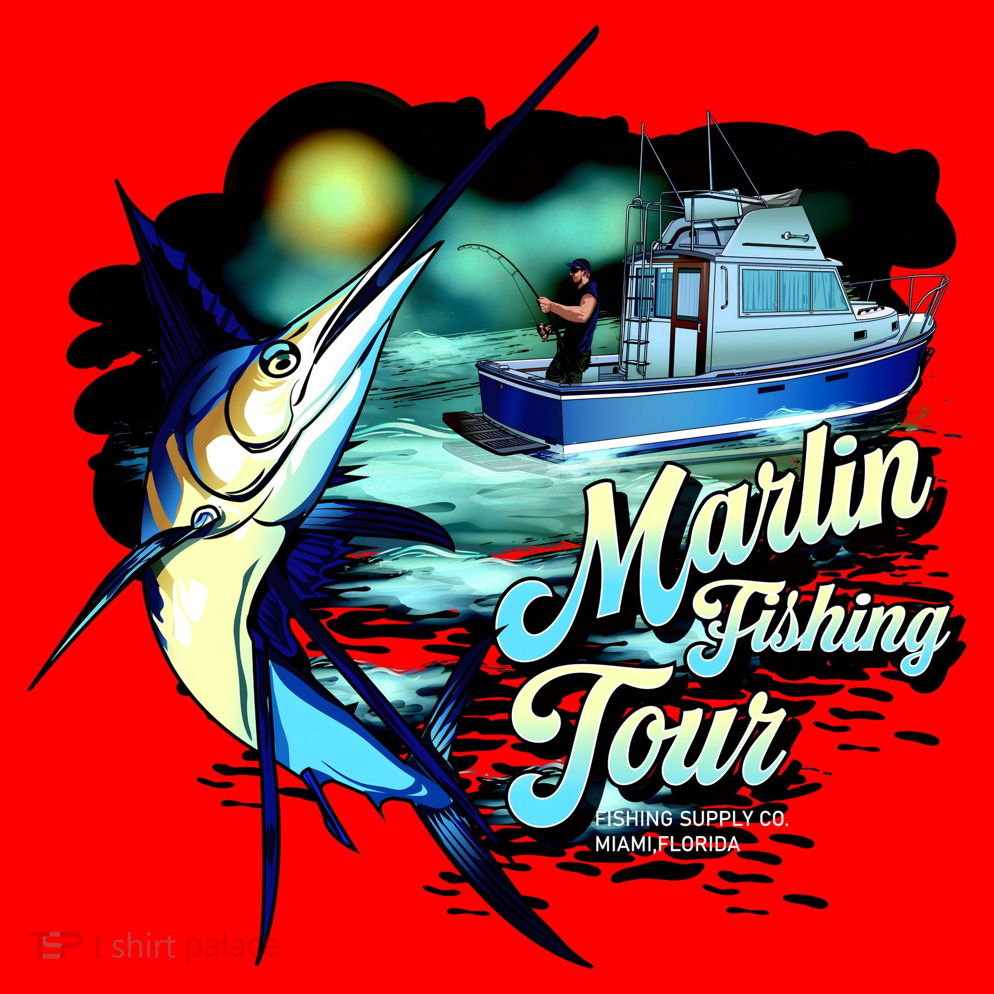 Marlin Fishing Tour Santa Hat