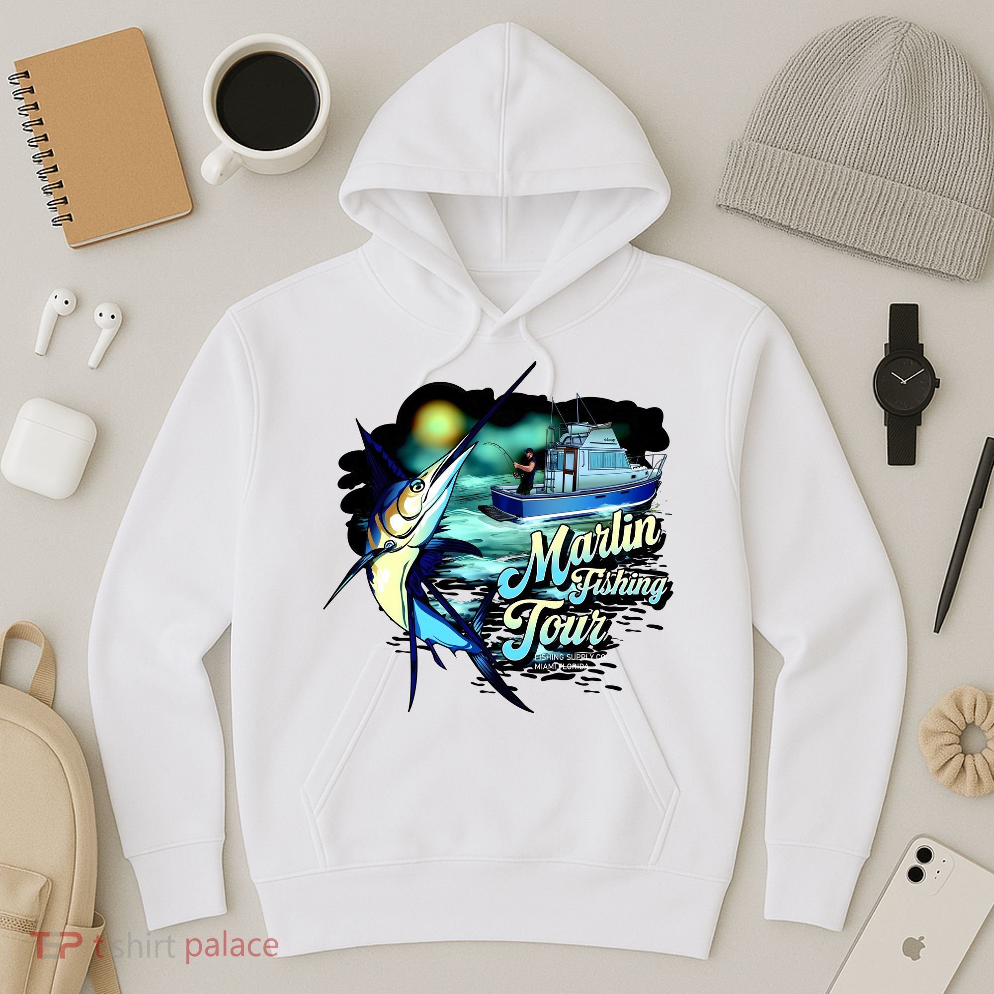 Marlin Fishing Tour Hoodie
