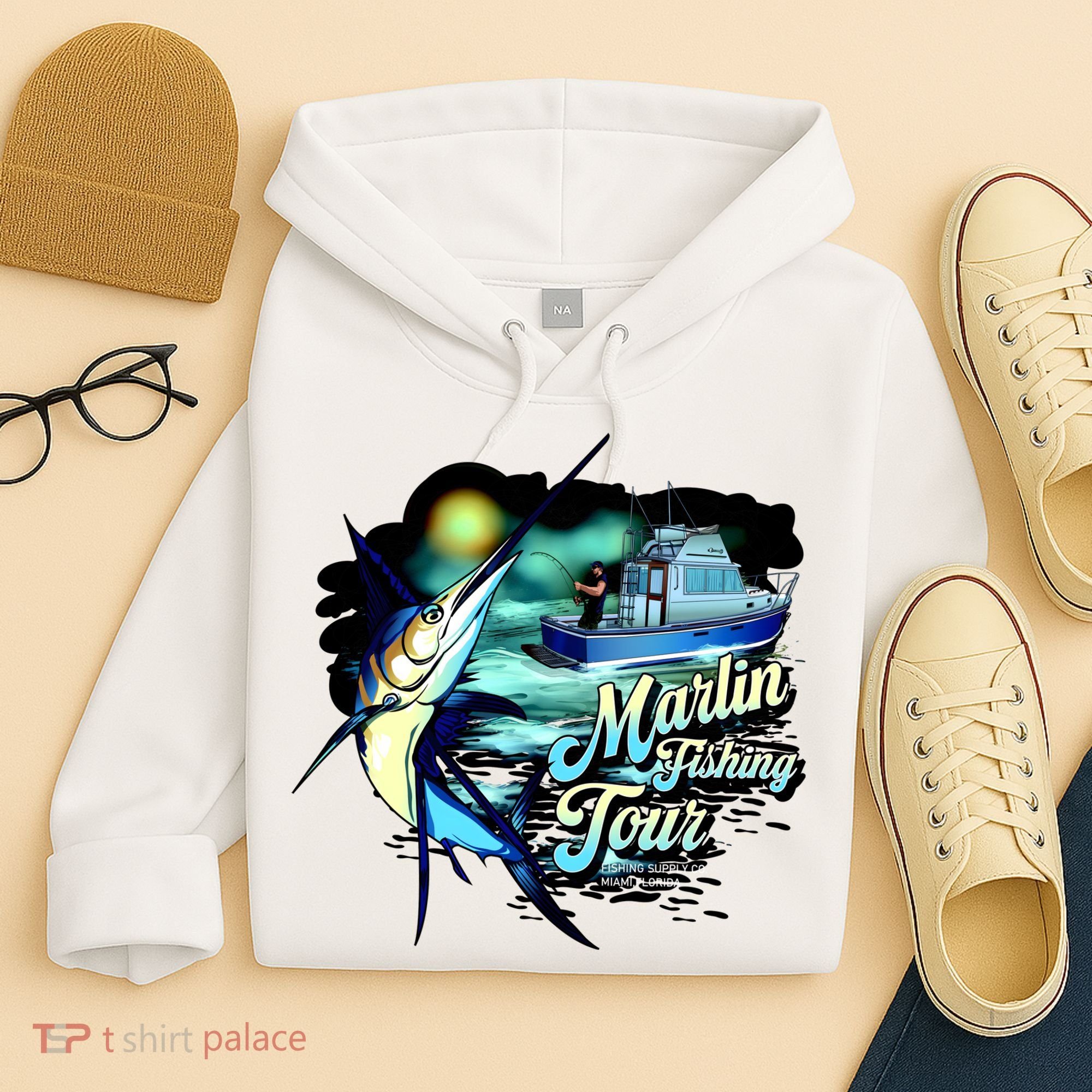 Marlin Fishing Tour Hoodie
