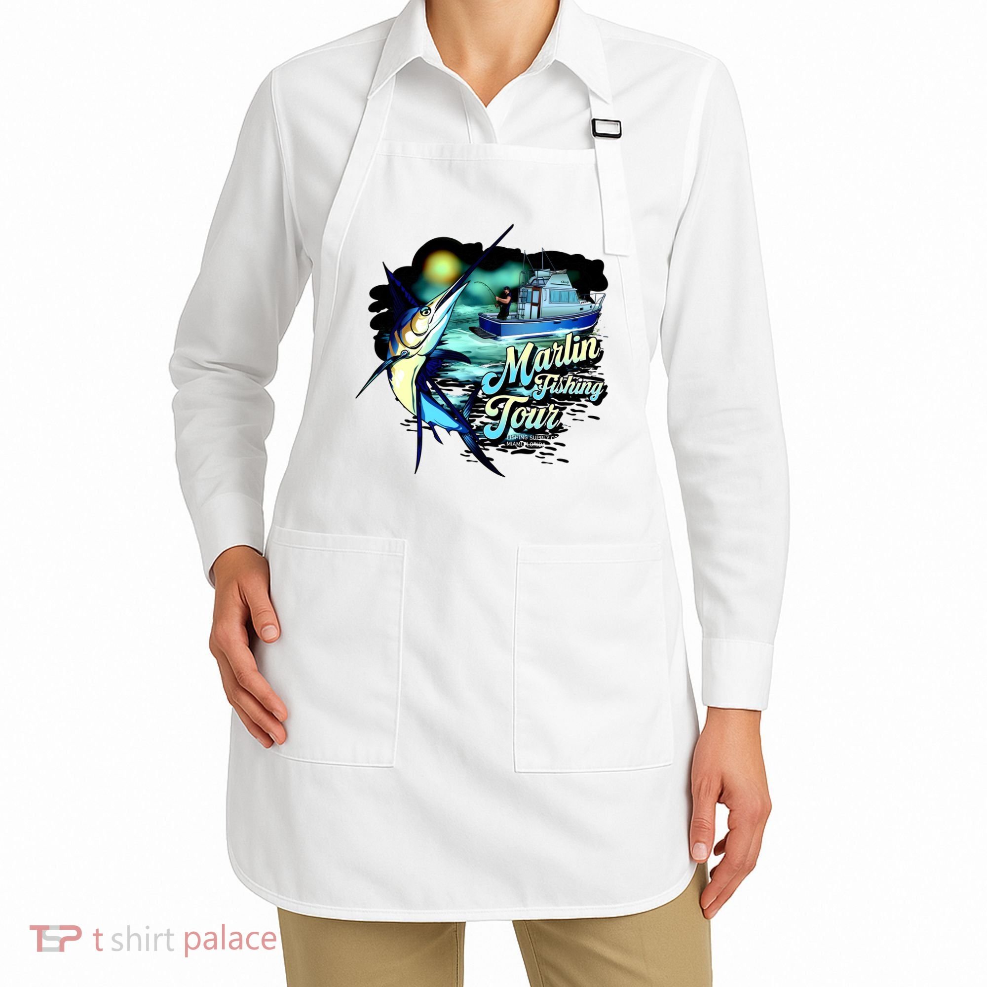 Marlin Fishing Tour Apron
