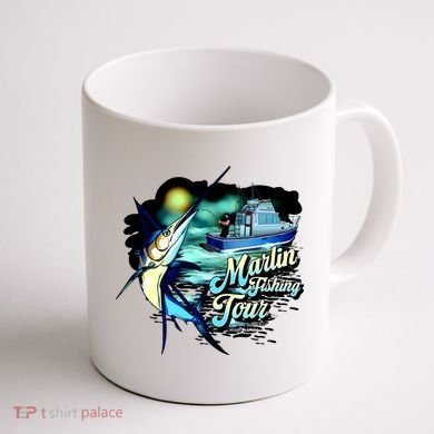 Marlin Fishing Tour Coffee Mug back