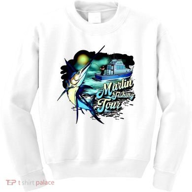 Marlin Fishing Tour Kids Sweatshirt