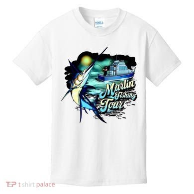 Marlin Fishing Tour Kids T-Shirt