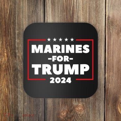 Marines For Trump 2024 Coaster