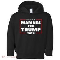 Marines For Trump 2024 Toddler Hoodie thumb 0