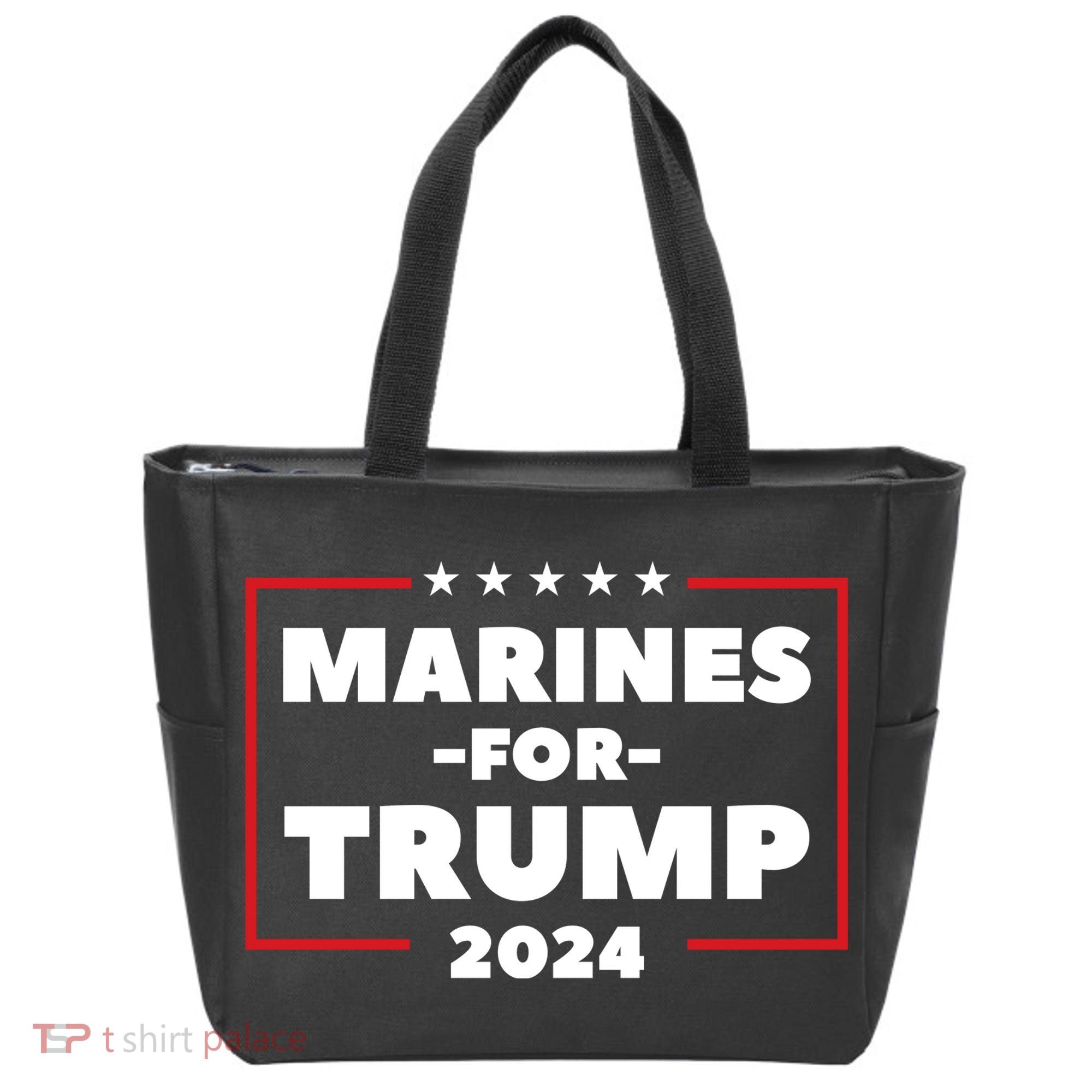 Marines For Trump 2024 Tote Bag
