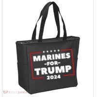 Marines For Trump 2024 Tote Bag thumb 2