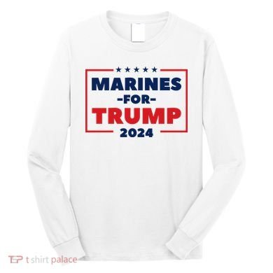 Marines For Trump 2024 Long Sleeve Shirt